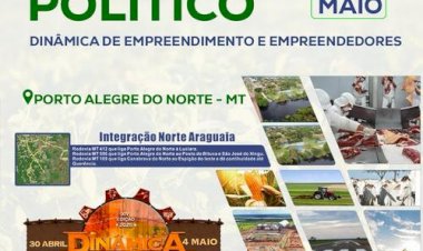 Município de Porto Alegre do Norte realiza o XIII Fórum Político Integração Norte-Araguaia no dia 02 de Maio
